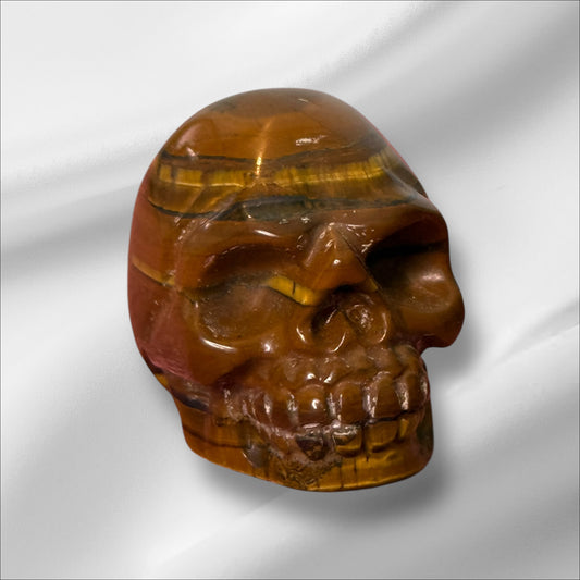 Tiger's Eye Skull