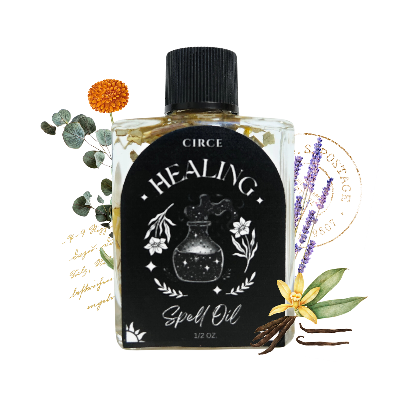 Healing Spell Oil - Health Healing - Drawing Oil Wicca