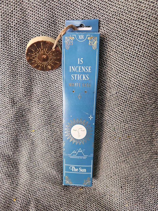 White Sage Incense Sticks w/ Holder image 0