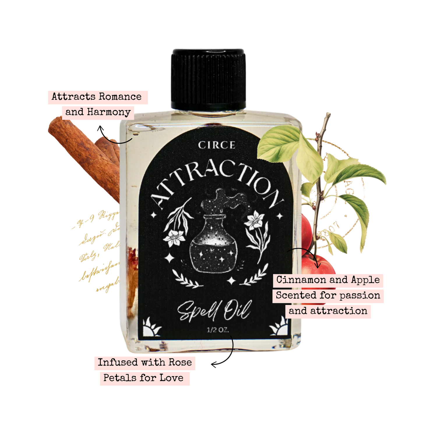 Attraction  Spell Oil - Success Oil - Intention Oil - Spells