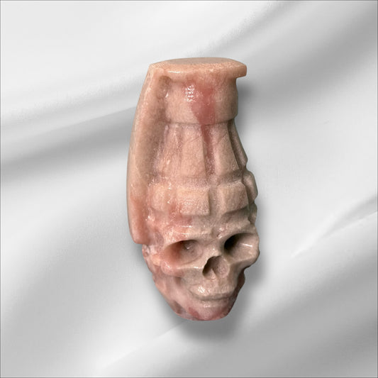 Pink Opal Skull Grenade