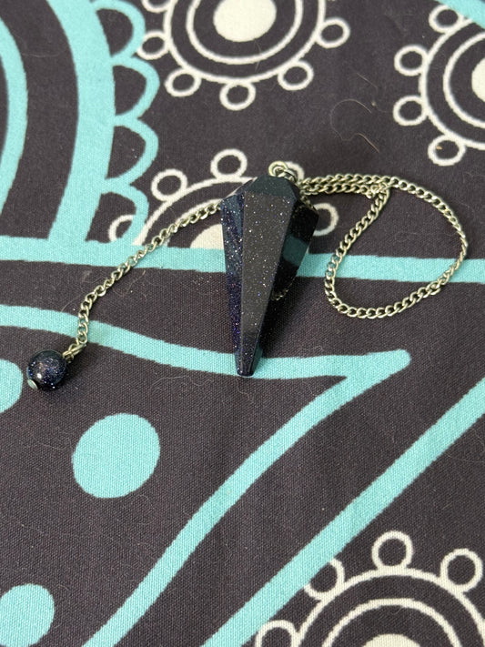 Blue Goldstone Pendulum
