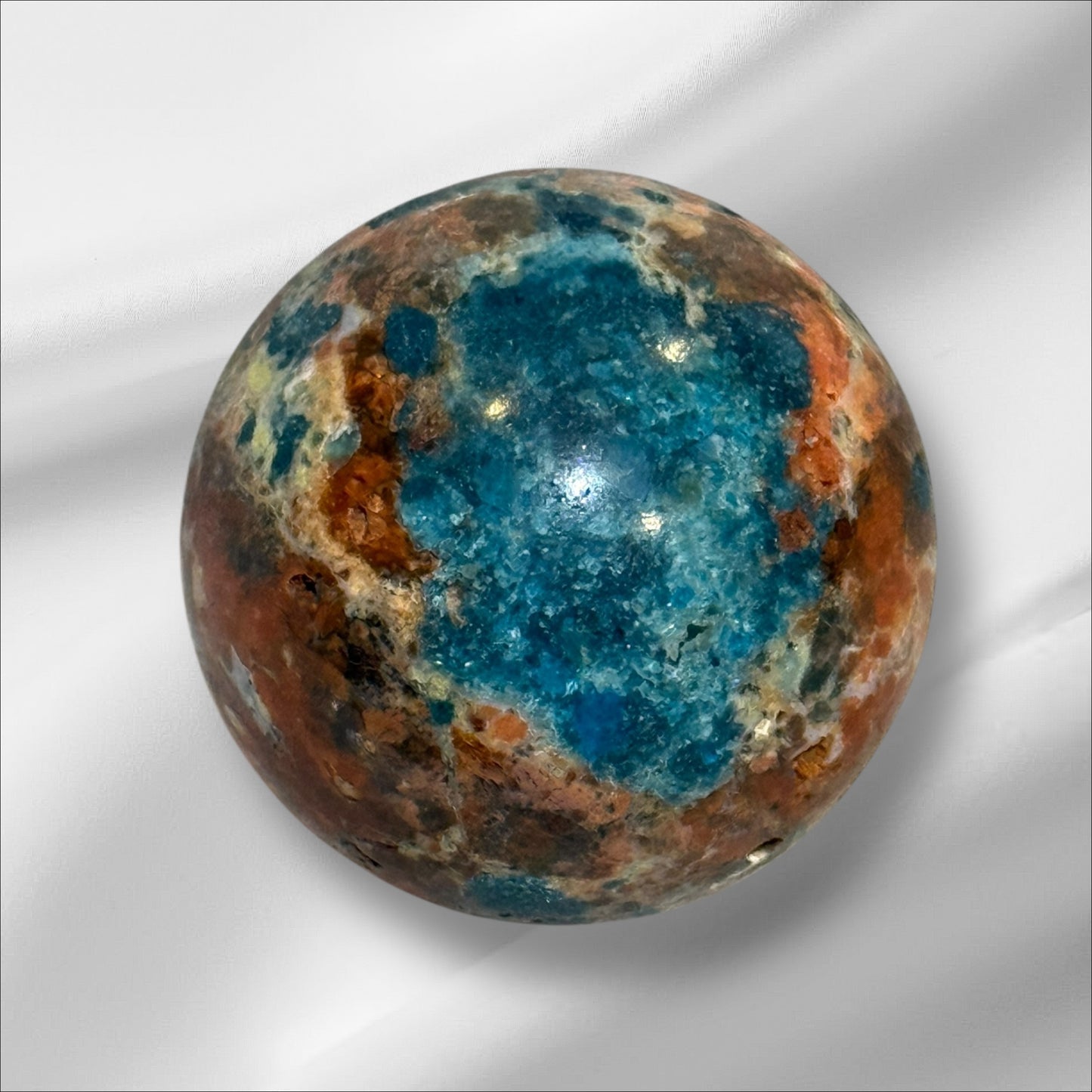 Sunstone with Blue Apatite