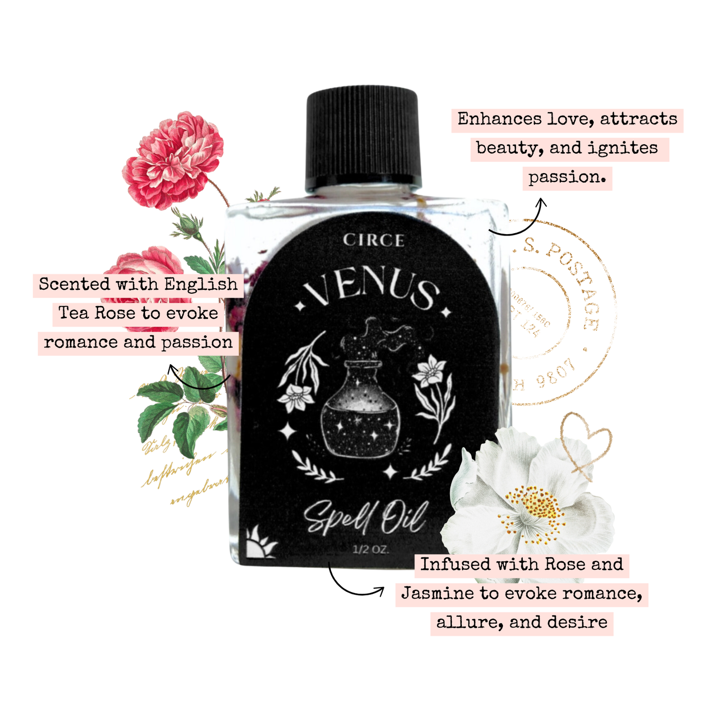 Venus | Spell Oil - Ritual Oil - Witchcraft Oil - Cosmic