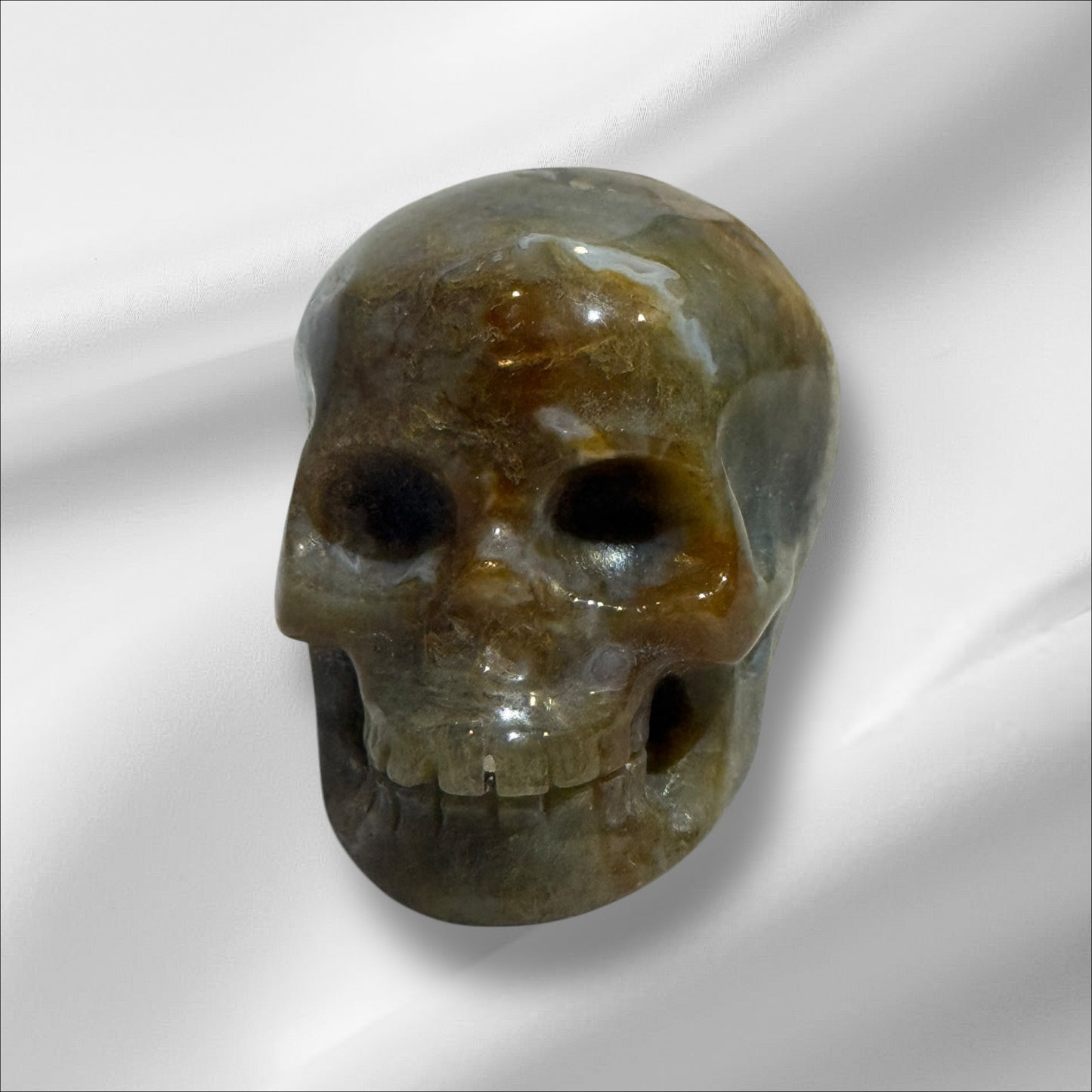 Ocean Jasper Skull
