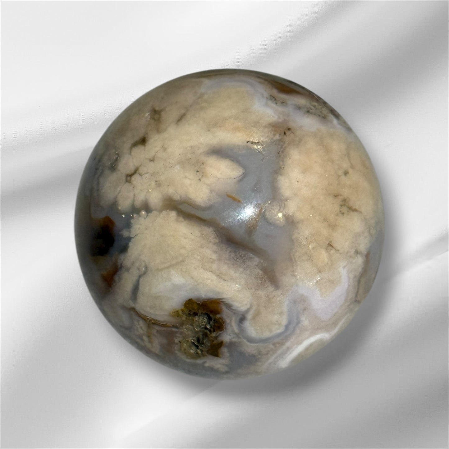 Flower Agate Sphere