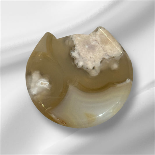 Flower Agate Cay Head Bowl