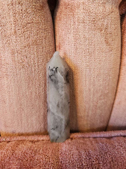 Black Tourmaline in Quartz Tower #244 image 0