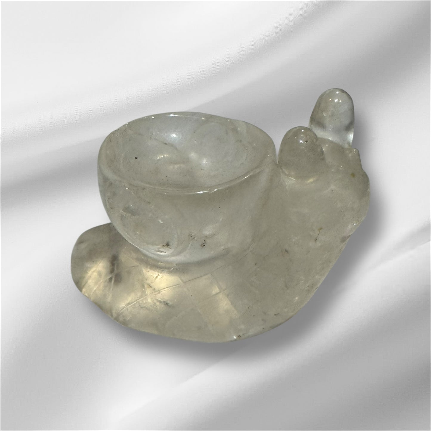 Clear Quartz Snail