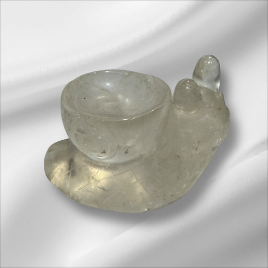 Clear Quartz Snail