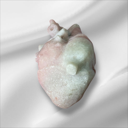 Pink Opal Human Heart