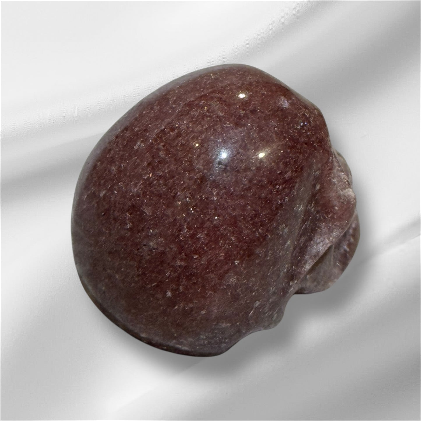 Strawberry Quartz Skull