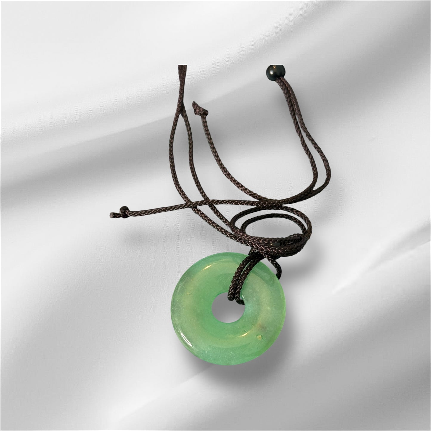 Green Aventurine Donut Necklace