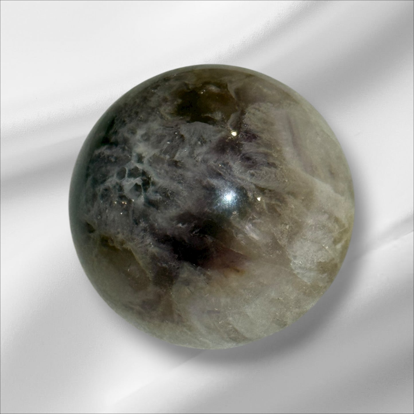 Amethyst, Smoky Quartz Sphere