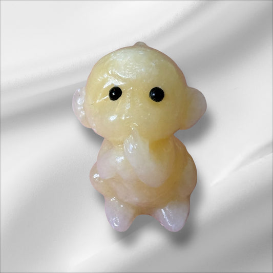 Yellow Calcite Monkey