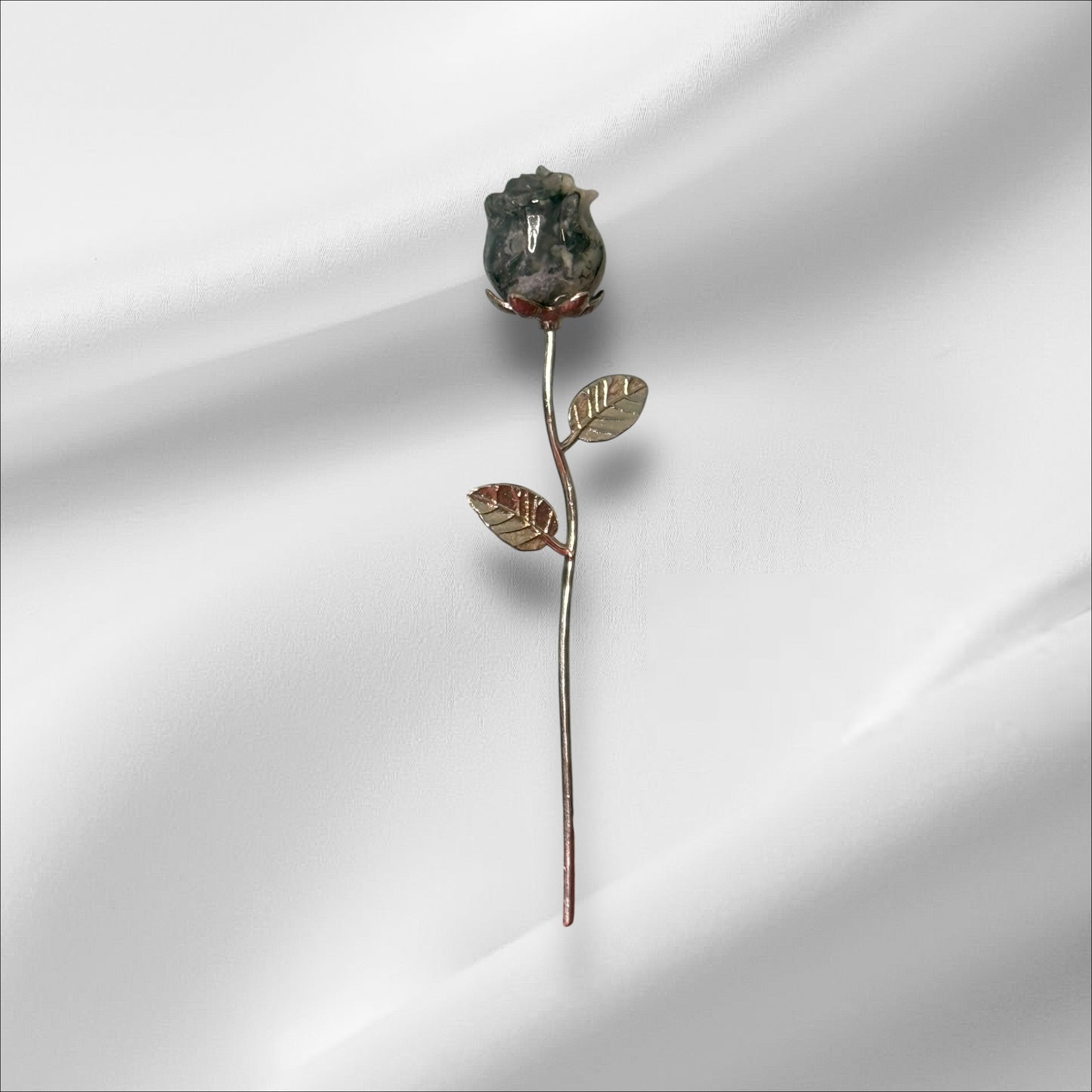 Small Rose Moss Agate