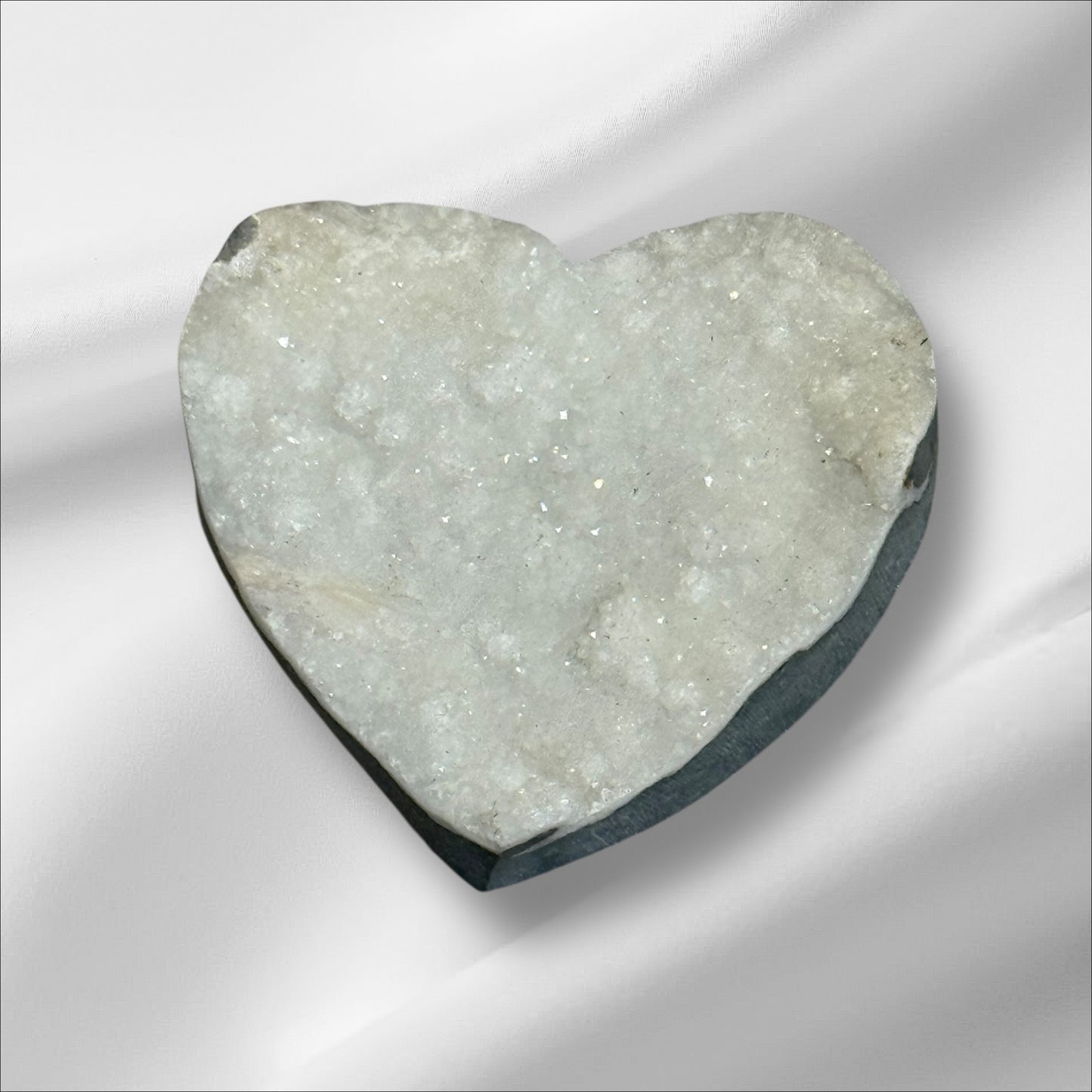 Druzy Quartz Heart