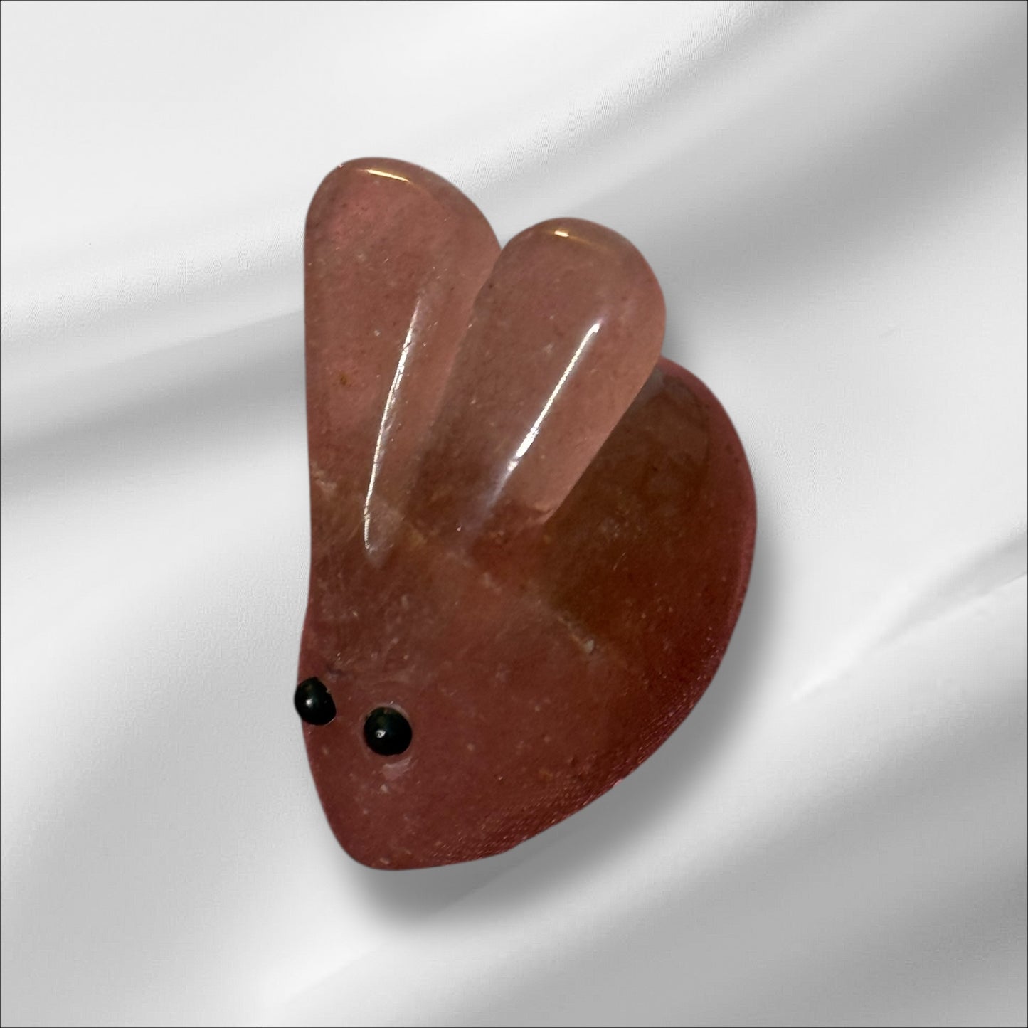 Strawberry Quartz Bunny #1