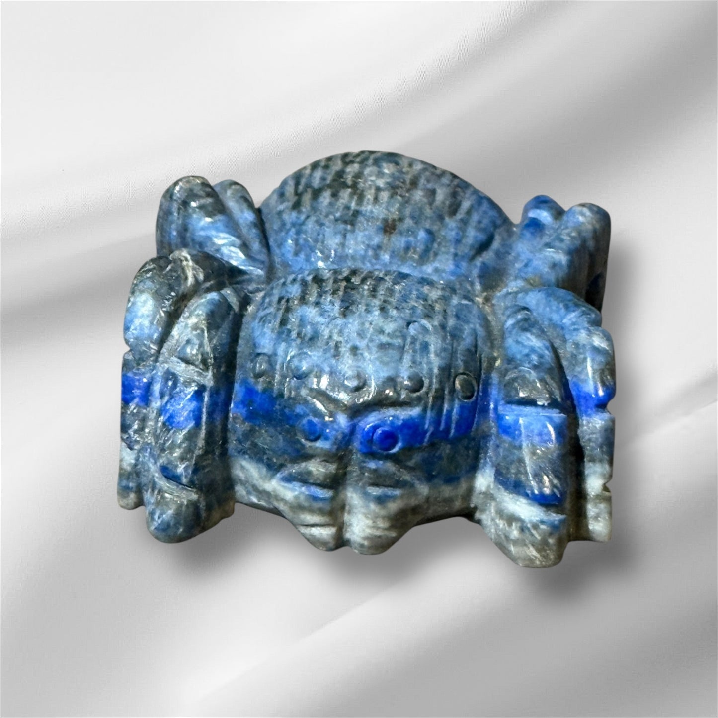 C12-63 Lapis Spider with Pyrite