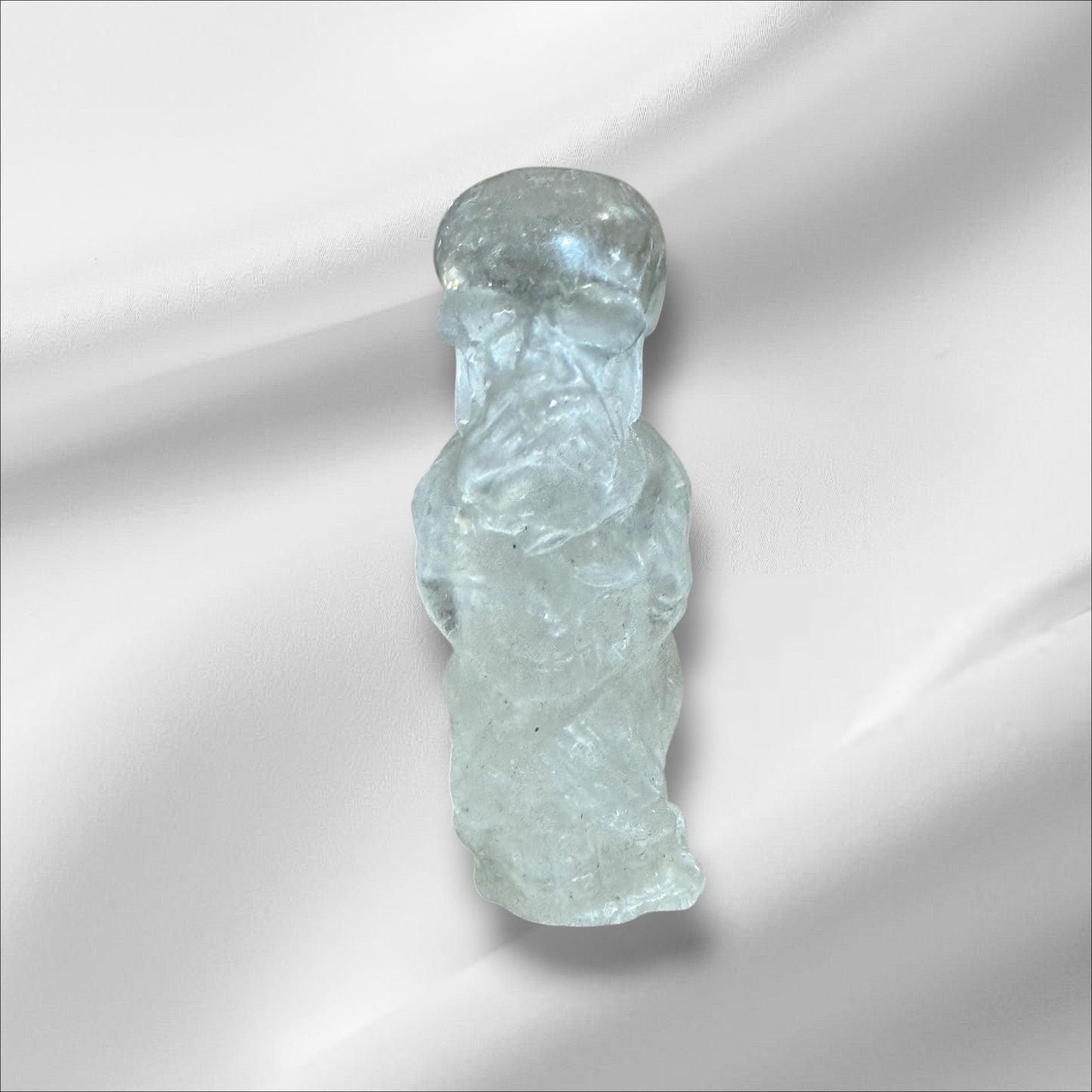 Clear Quartz Triple Skull Stack