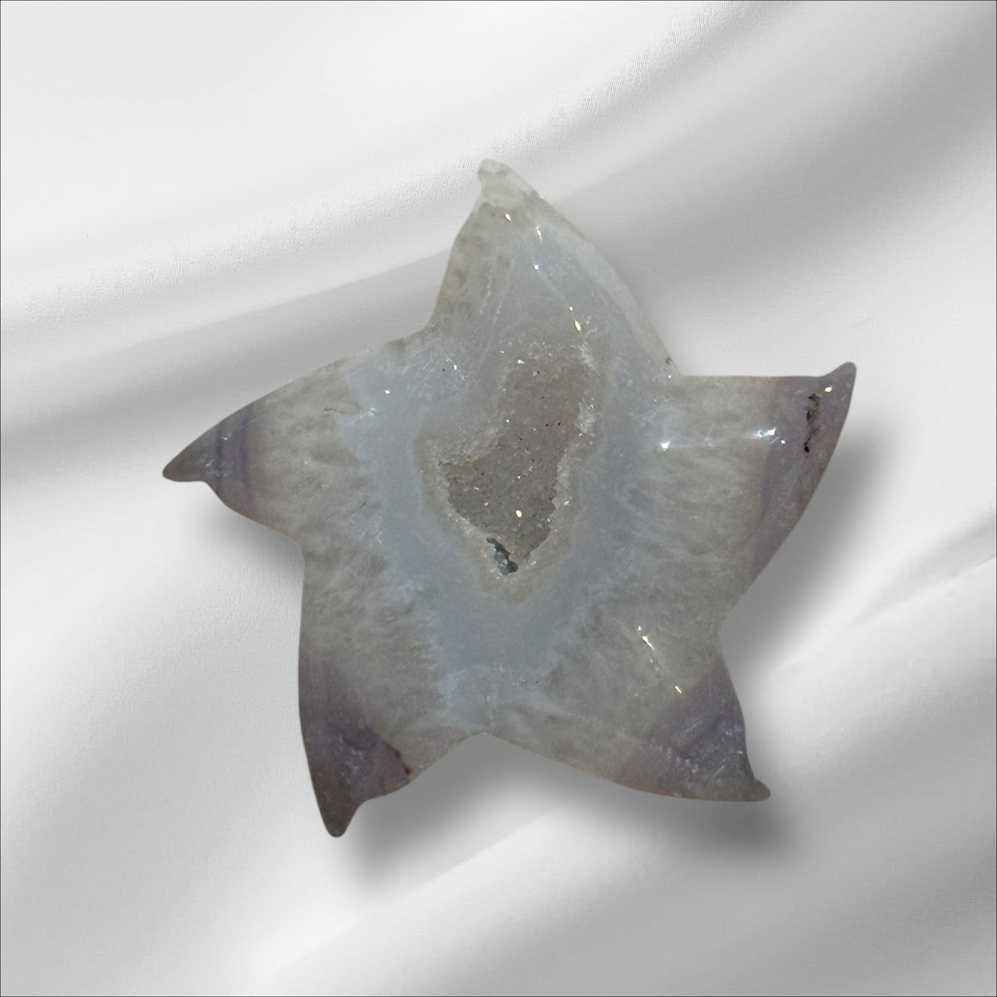 Agate with Quartz Star