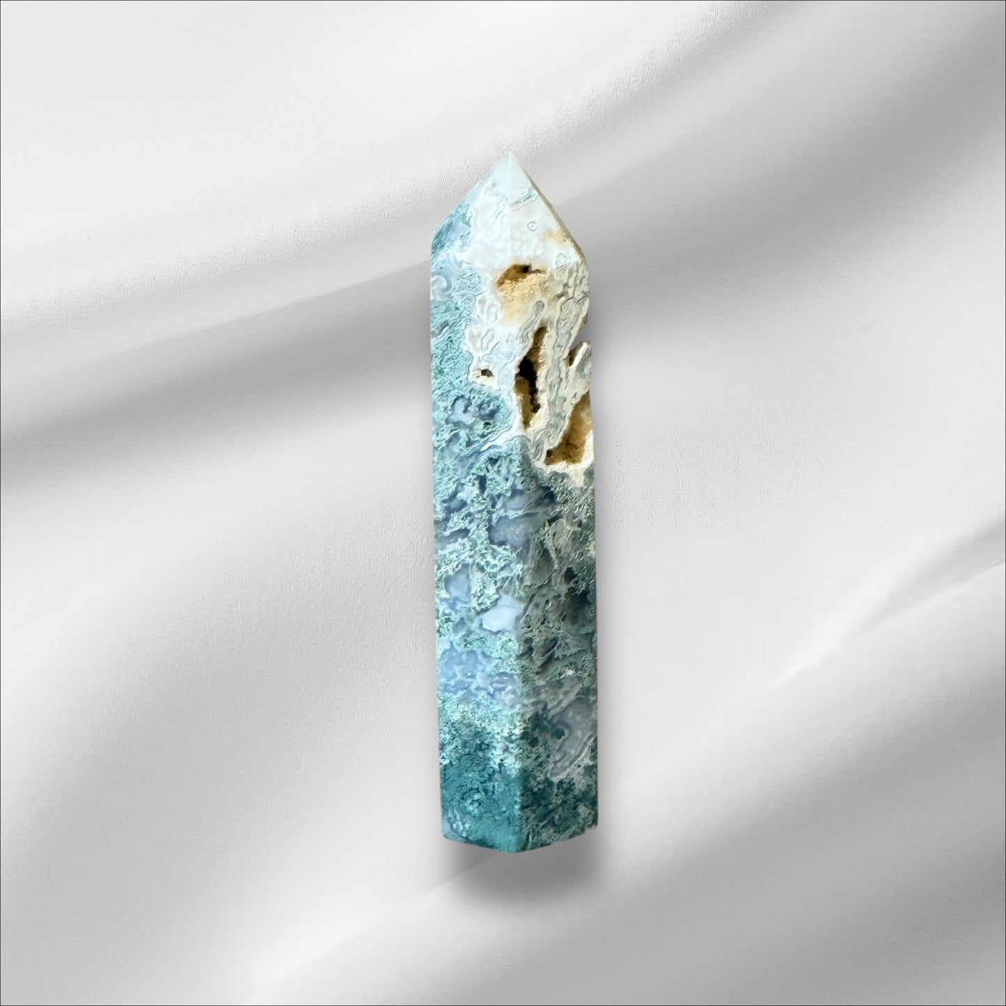 C12-89 Moss Agate with Druzy