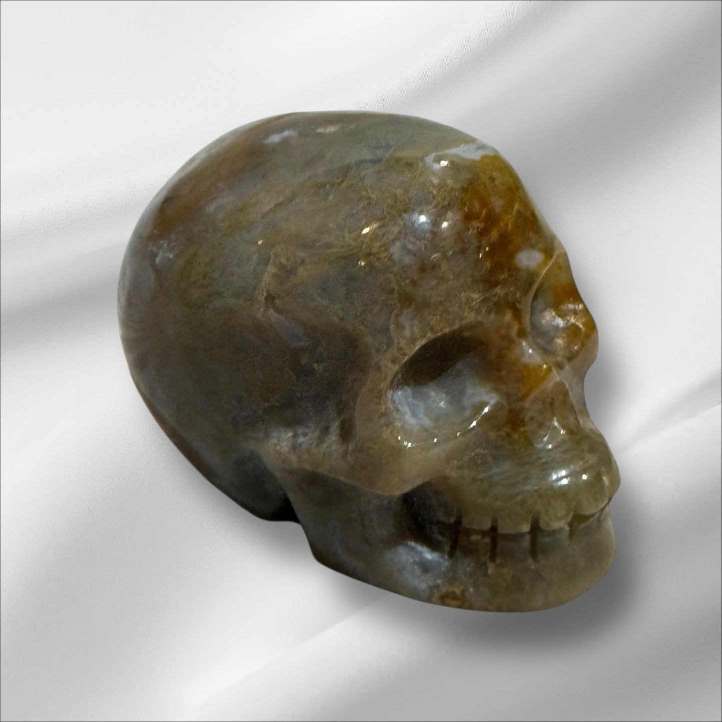 Ocean Jasper Skull
