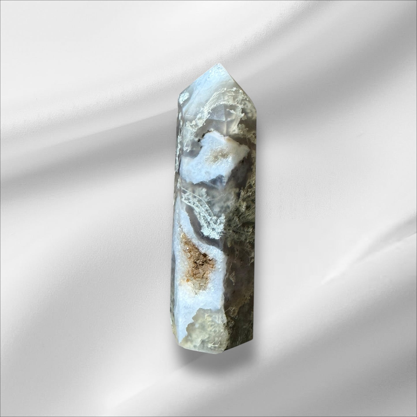 C12-93 Moss Agate with Druzy