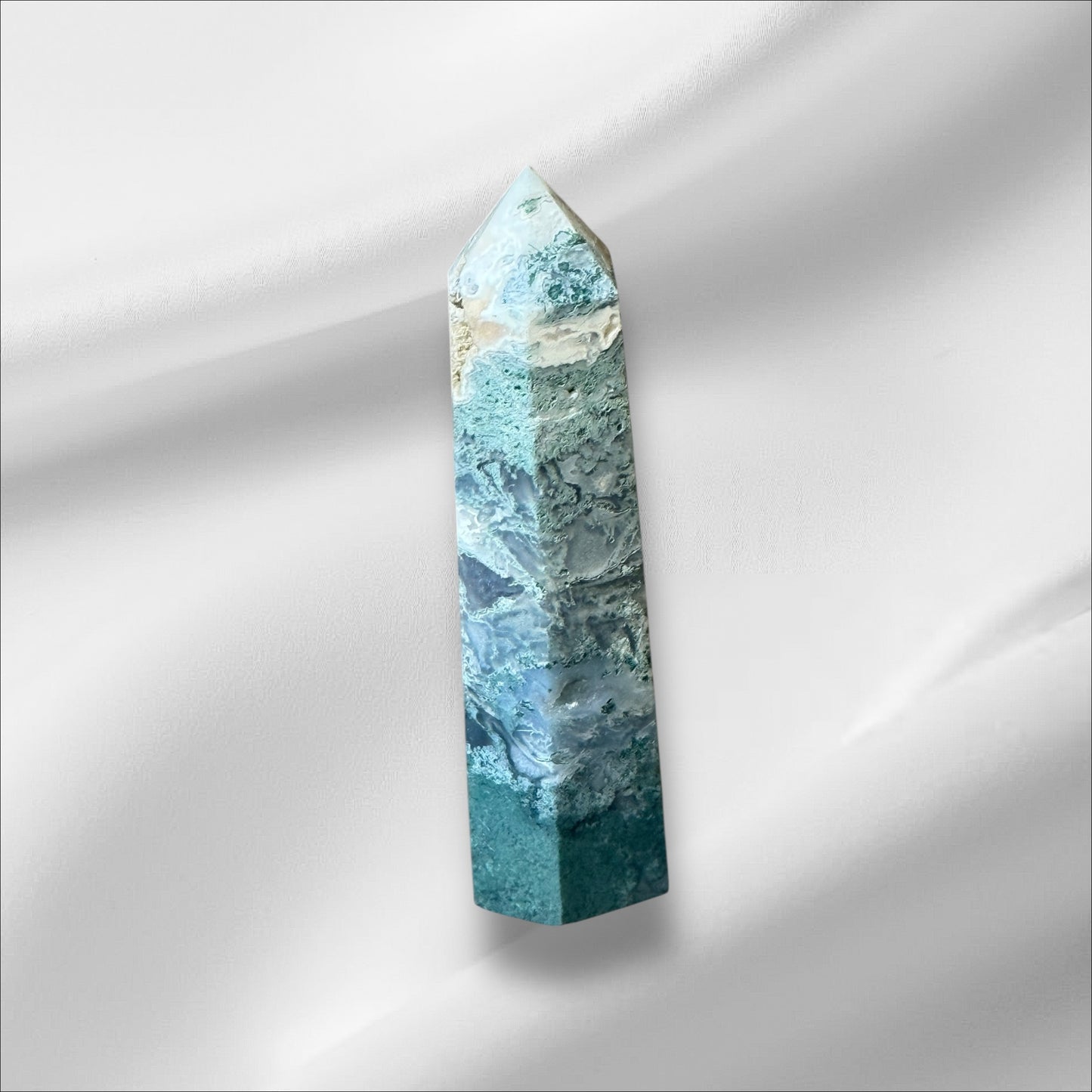 C12-89 Moss Agate with Druzy