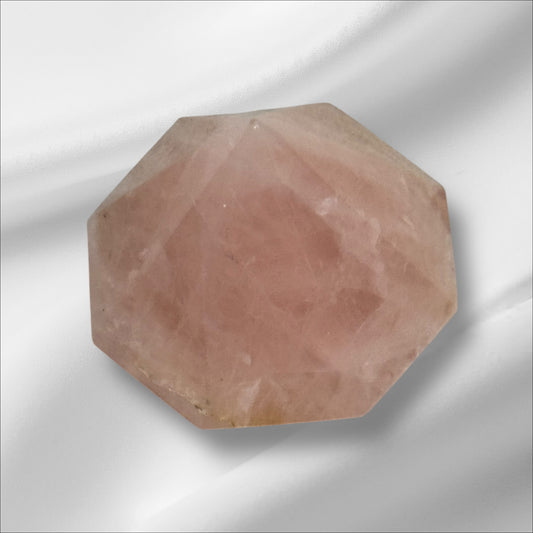 Rose Quartz Cube Diamond