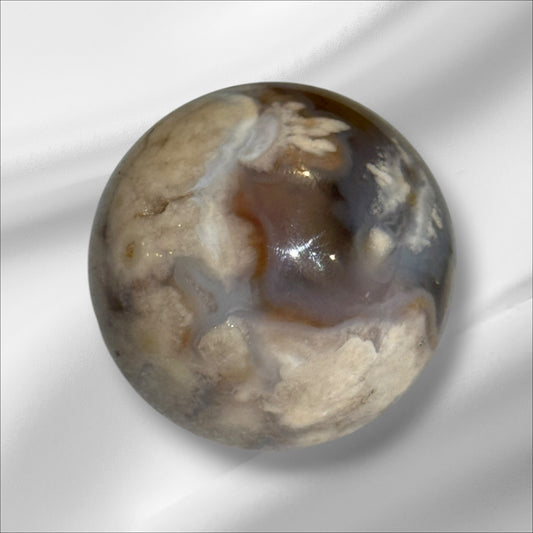 Flower Agate Sphere