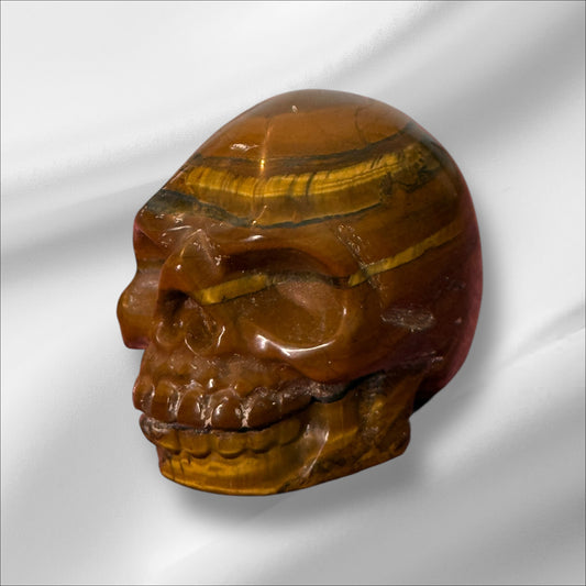 Tiger's Eye Skull