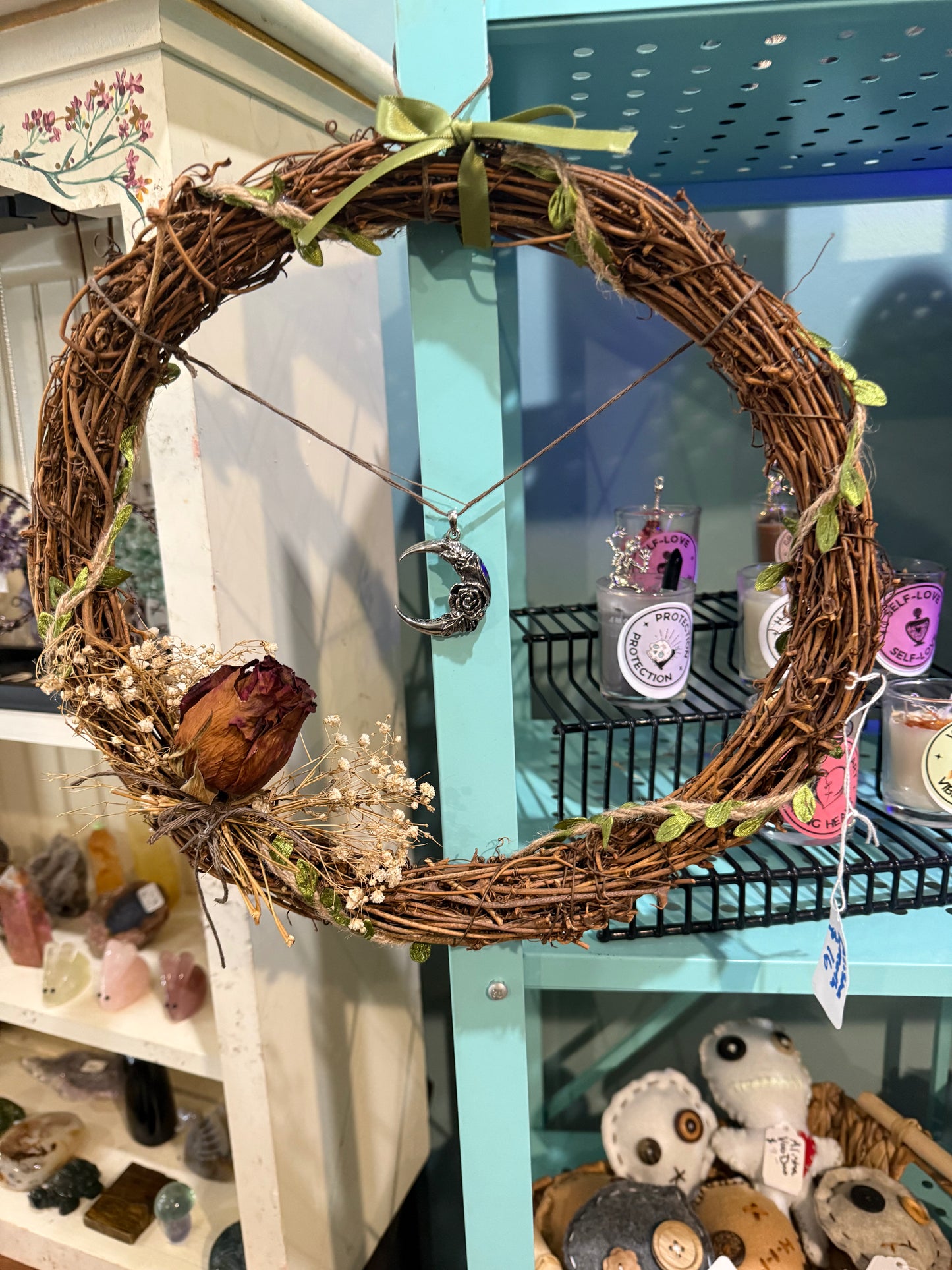 Rose with Moon Wreath