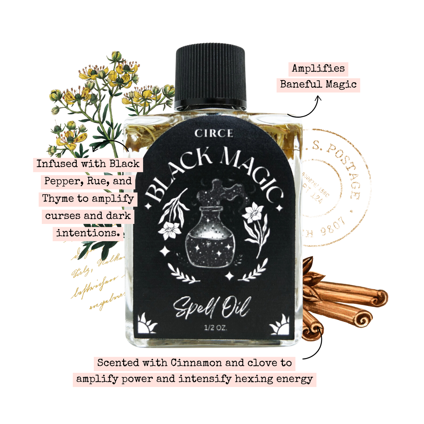 Black Magic - Black Magic Spell Oil - Anointing Oil Power
