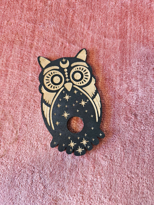 #270 Wood Owl Sphere Holder 2 image 0