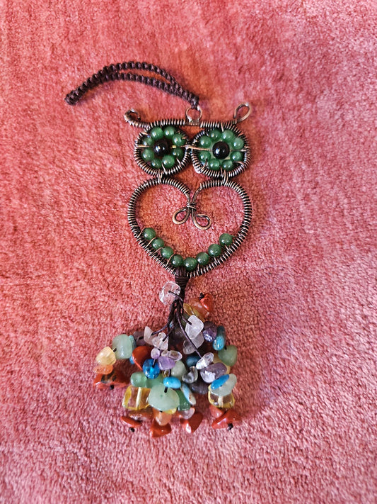 #277 Owl Chakra Crystals 2 image 0