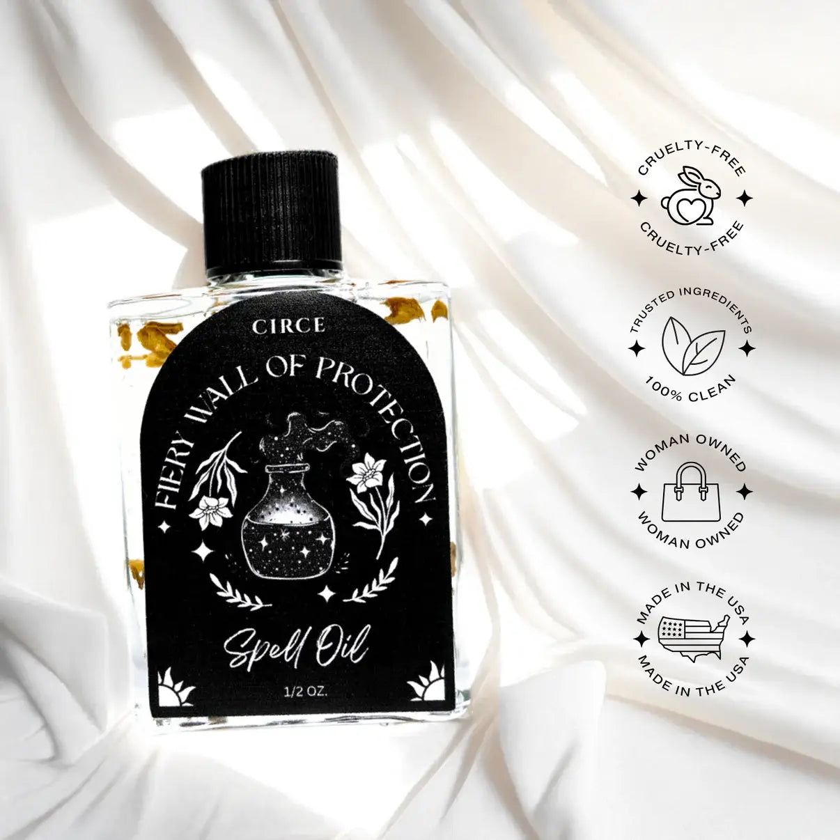 Fiery Wall of Protection - Spell Oil - Witchcraft Supplies