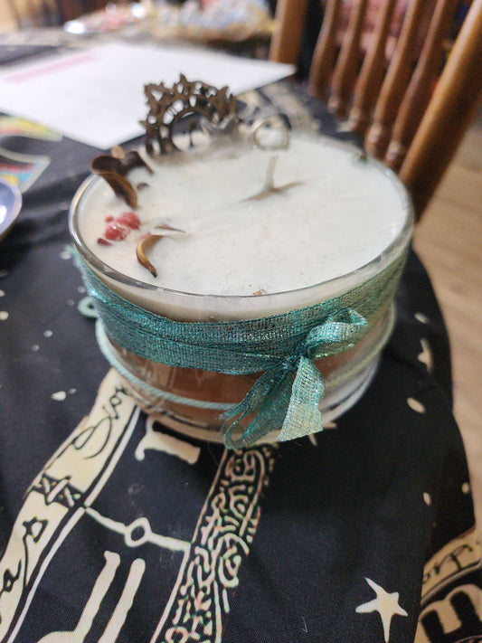 Blue Ribbon Intention Candle C7 image 0