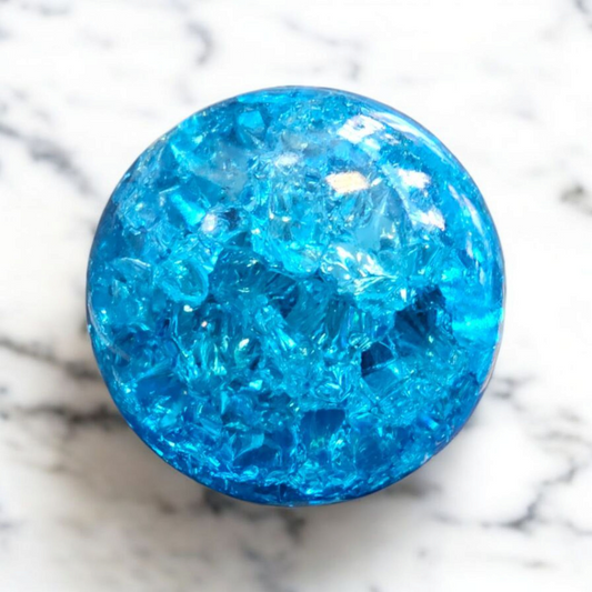 Blue Glass Crackle